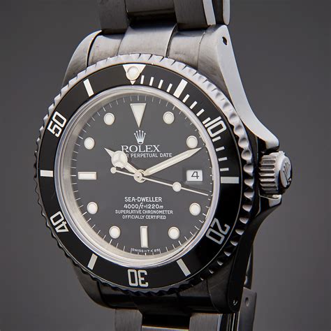 black rolex sea dweller replica|pre owned rolex sea dweller.